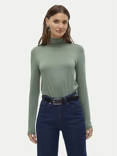 Vero Moda Golf Alberte 10293803 Zielony Slim Fit - Bluzki damskie - miniaturka - grafika 1