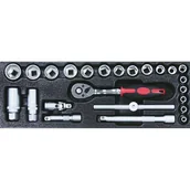 Pozostałe wyposażenie warsztatu - Zestaw Gola 3/8", 24 szt - miniaturka - grafika 1