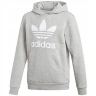 Bluzy dla dziewczynek - Bluza Dziecięca z kapturem adidas Trefoil GE1979 - miniaturka - grafika 1