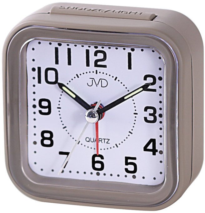 Budzik JVD SRP6808.4 7 cm drzemka podświetlenie cichy chód .