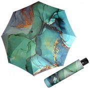 Carbonsteel Magic MARBLE BLUE - w pełni automatyczny parasol damski