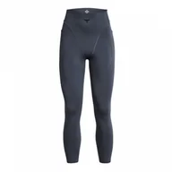 Legginsy - Damskie legginsy treningowe Under Armour Project Rock Let's Go Grind Ankle Leggings - szare - miniaturka - grafika 1