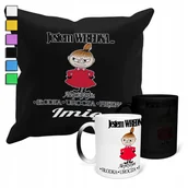 Gadżety dla niej i dla niego - ZESTAW KUBEK MAGICZNY ZMIENIAJĄCY KOLOR + POSZEWKA MAŁA MI PREZENT+IMIĘ - miniaturka - grafika 1