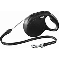Smycze dla psów - Flexi New Classic Smycz Linka M 8M Czarna [Fl-2825] - miniaturka - grafika 1