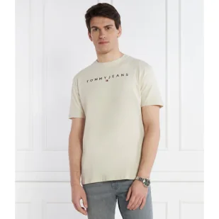 Tommy Jeans T-shirt LINEAR LOGO TEE EXT | Regular Fit - Koszulki męskie - miniaturka - grafika 1