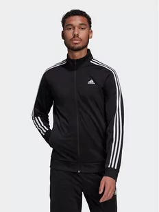 adidas Bluza Essentials Warm-Up 3-Stripes H46099 Czarny Regular Fit - Bluzy męskie - miniaturka - grafika 1
