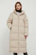 Kurtki damskie - Calvin Klein kurtka puchowa damska kolor beżowy zimowa oversize - miniaturka - grafika 1