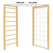 Wyposażenie sportowe i gimnastyczne - Małpiszon, drabinka gimnastyczna narożna Karussell drewno - miniaturka - grafika 1