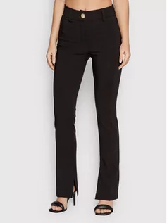 Spodnie damskie - Rinascimento Spodnie materiałowe CFC0018397002 Czarny Slim Fit - grafika 1
