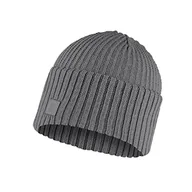 Czapki damskie - Buff Dzianinowa czapka typu beanie RUTGER szara wrzosowa uniseks jeden rozmiar - miniaturka - grafika 1