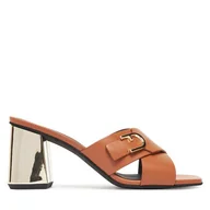 Klapki i japonki damskie - Klapki Furla Chic YJ41HIC A.0203 3911S Brązowy - miniaturka - grafika 1