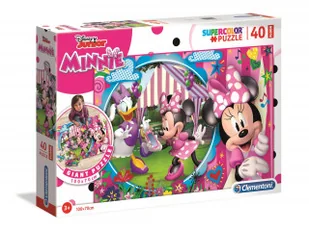 Clementoni Puzzle podłogowe 40 elementy Super Kolor - Minnie - Puzzle - miniaturka - grafika 4