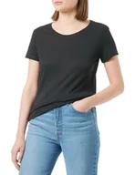 Koszulki i topy damskie - Sisley T-shirt damski, czarny 100, S - miniaturka - grafika 1