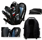 Torby na laptopy - Duży Plecak na Laptopa z Portem Jack i Usb – Miejski Pojemny (I063) - miniaturka - grafika 1