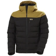 Kurtki i kamizelki sportowe męskie - Helly Hansen Bossanova Puffy, kurtka, męska, czarny/jasnobrązowy - miniaturka - grafika 1