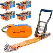 Pasy transportowe - Pasy transportowe zabezpieczające ładunek 6M/50mm/5T mocujące Komplet 4szt - miniaturka - grafika 1