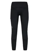 Spodnie sportowe damskie - Haglöfs Legginsy funkcyjne "Luna" w kolorze czarnym - miniaturka - grafika 1