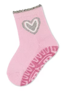 Sterntaler Unisex dziecięce błyszczące skarpety Flitzer AIR w kształcie serca, różowe, normalne, Rosa, 18 - Skarpetki damskie - miniaturka - grafika 1