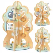 Zabawki interaktywne dla dzieci - Drewniana zabawka edukacyjna 10 w 1 - wielofunkcyjne drzewo - miniaturka - grafika 1