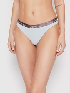 Majtki damskie - Calvin Klein Underwear Stringi 000QD3539E Niebieski - grafika 1