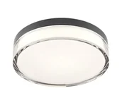 Lampy sufitowe - Redo 01-3735 - LED Plafon FRISBI LED/12W/230V 3000/4000K IP44 czarny - miniaturka - grafika 1