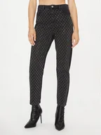 Spodnie damskie - Patrizia Pepe Jeansy 2P1552/D014-K449 Czarny Relaxed Fit - miniaturka - grafika 1