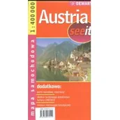 Atlasy i mapy - Demart Austria - mapa samochodowa (skala 1:400 000) - Praca zbiorowa - miniaturka - grafika 1