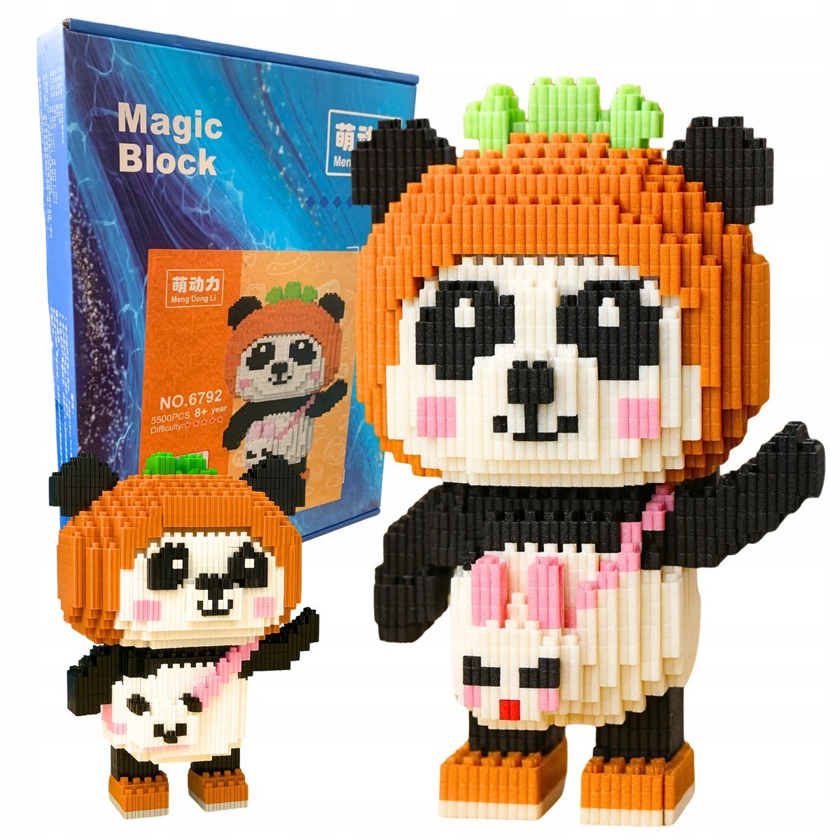 Zestaw Klocków Panda Klocki Konstrukcyjne Budowlane Panda Torebka 1800 el.