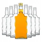Domowy wyrób alkoholu - 50x BUTELKI na NALEWKI - FALA 500 ml NA LIKIERY SOK SOS OCET WÓDKĘ BIMBER - miniaturka - grafika 1