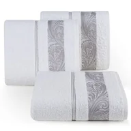 Ręczniki - Ręcznik kąpielowy Sylwia 50 x 90 cm biały - miniaturka - grafika 1