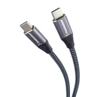 Kable USB - Kabel PREMIUMCORD USB 3.2 Gen 1 USB-C (M/M), oplot bawełniany, 1m - miniaturka - grafika 1