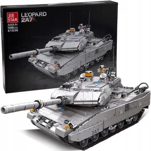 Klocki konstrukcyjne Wojskowy CZOŁG niemiecki Leopard 2A7 - 1498 ele ZA5758 - Klocki - miniaturka - grafika 1