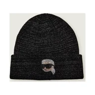 Czapki damskie - Karl Lagerfeld Czapka ikon rh z dodatkiem wełny - miniaturka - grafika 1