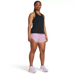 Spodnie sportowe damskie - Damskie spodenki do biegania Under Armour UA Fly By Short - różowe - UNDER ARMOUR - grafika 1