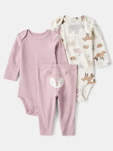 carter's 3-częściowy zestaw w kolorze jasnoróżowo-kremowym - Body dla niemowląt - miniaturka - grafika 1