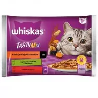 Mokra karma dla kotów - Whiskas Kolekcja Wiejskich Smaków - mokra karma dla dorosłego kota, w sosie (kawałki z: jagnięciną, kurczakiem i marchewką, wołowiną i drobiem) 4 x 85 g - miniaturka - grafika 1