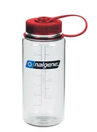 Shakery i bidony sportowe - Butelka turystyczna Nalgene Sustain Wide Mouth 16 oz (500 ml) - clear/red - miniaturka - grafika 1