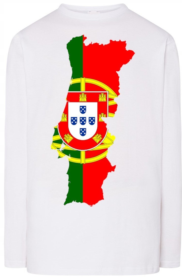 Portugalia Męska Modna Bluza Longsleeve Logo 3XL