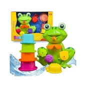 Zabawki do kąpieli - Wesoła Żabka z kubkami do kąpieli - Lena - miniaturka - grafika 1