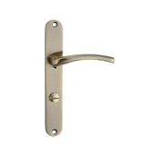 Klamki - Kuchinox Klamka drzwiowa Agra długi szyld WC patyna - miniaturka - grafika 1