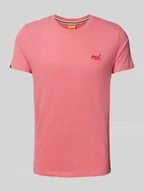Koszulki męskie - T-shirt z wyhaftowanym logo - miniaturka - grafika 1