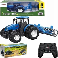 Zabawki zdalnie sterowane - 2 x TRAKTOR ZDALNIE STEROWANY WAŁ BRONA TALERZOWA GUMOWE KOŁA ŚWIATŁO MATAD - miniaturka - grafika 1