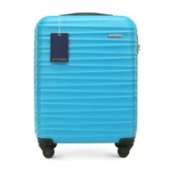 Walizki - Mała walizka z ABS - u i identyfikator z logo WITTCHEN niebieska - miniaturka - grafika 1