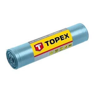 TOPEX grupa Worki na ciężkie odpady 80 L błękitne super mocne wymiary 60x90cm - grubość 100 mic folia LDPE 23B257 /5szt./ 23B257 - Pozostałe wyposażenie warsztatu - miniaturka - grafika 1