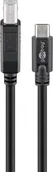 Kable USB - Kabel USB Goobay USB-C - USB-B 1 m Czarny JAB-2866297 - miniaturka - grafika 1