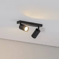Lampy sufitowe - Reflektor sufitowy Sado, czarny, stal, regulowany, 2-punktowa Sado Argon, możliwość ściemniania, czarny, salon / jadalnia, metal, nowoczesny - miniaturka - grafika 1