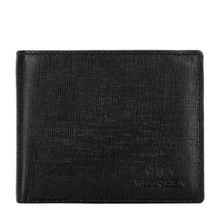 Portfel męski z naturalnej skóry Saffiano czarny - Portfele Portfel męski z naturalnej skóry Saffiano czarny - Portfele - miniaturka - grafika 1