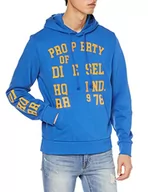 Bluzy męskie - Diesel Bluza męska, Niebieski (niebieski), XL - miniaturka - grafika 1
