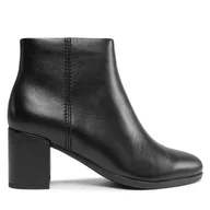 Botki damskie - Botki Clarks Freva55 Zip 261747974 Czarny - miniaturka - grafika 1