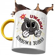 Kubki - Kubek Żółty Dla Joanny Asi Koleżanki na Prezent z Nadrukiem ze Zdjęciem + Opakowanie na prezent (wzór 04) - miniaturka - grafika 1